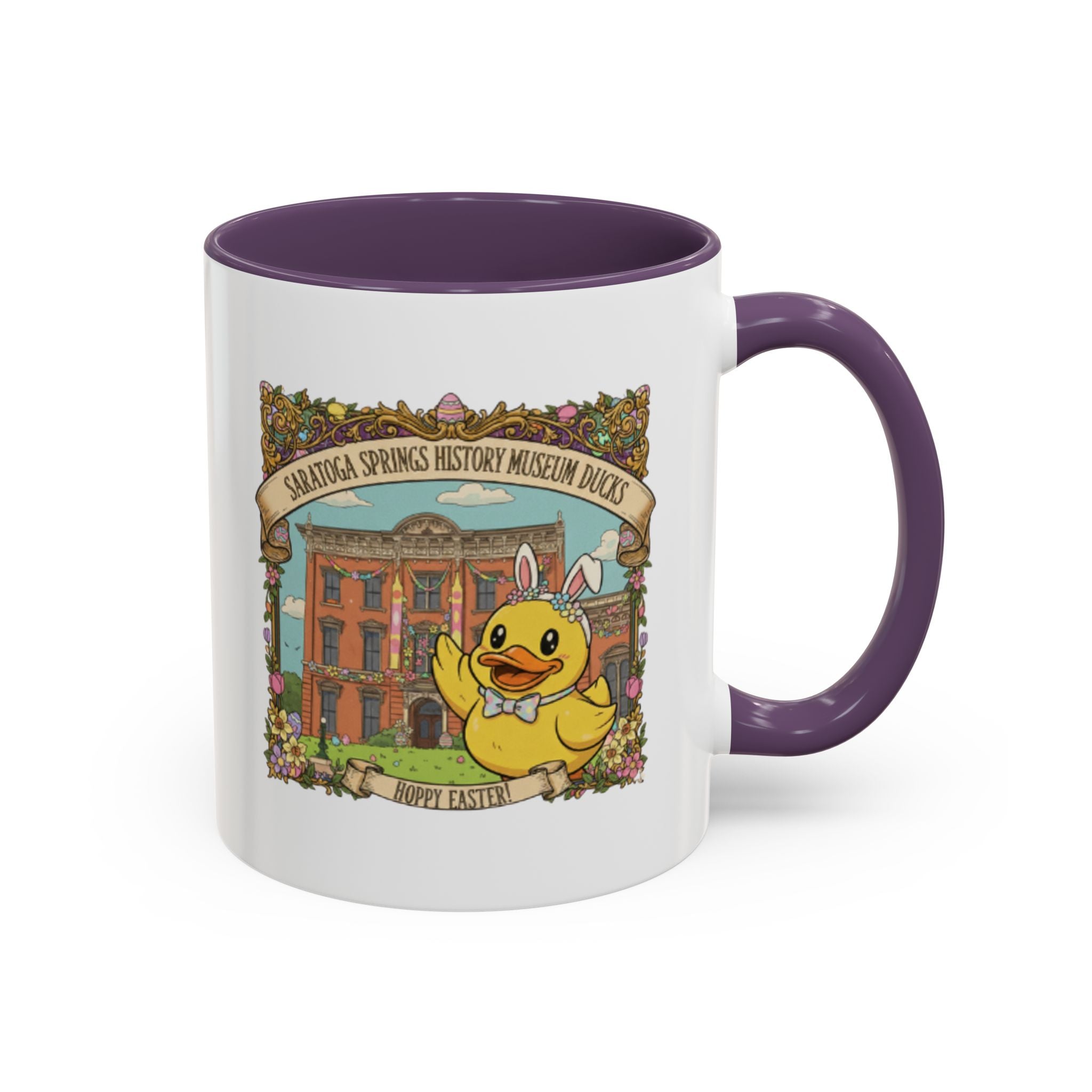 Coffee Mug — Saratoga Springs History Museum Ducky (Happy Easter)
