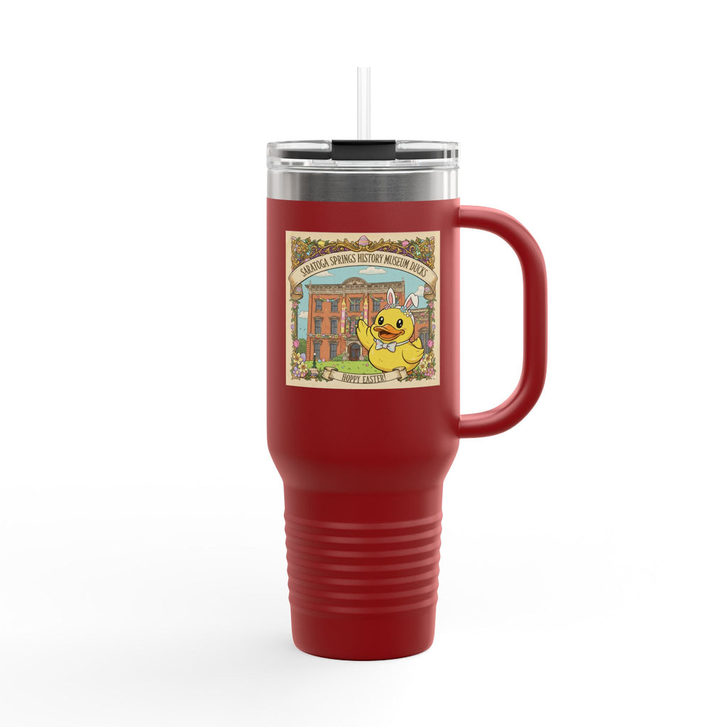 Easter Ducks Saratoga Springs 40oz Insulated Travel Mug — Hoppy Easter Canfield Casino Design