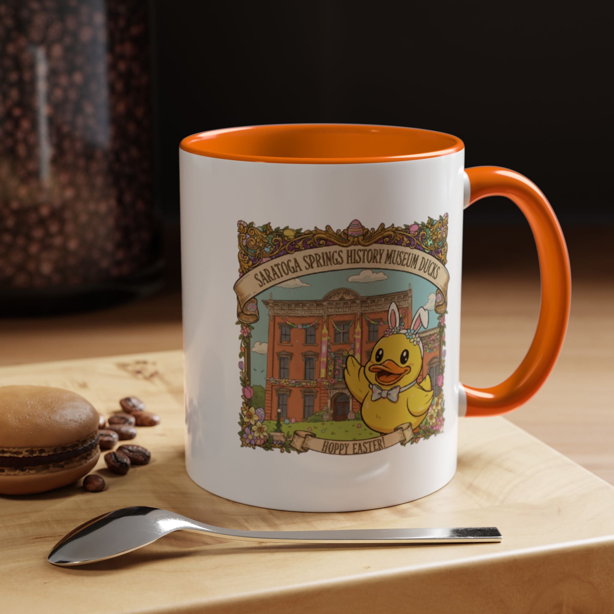 Coffee Mug — Saratoga Springs History Museum Ducky (Happy Easter)