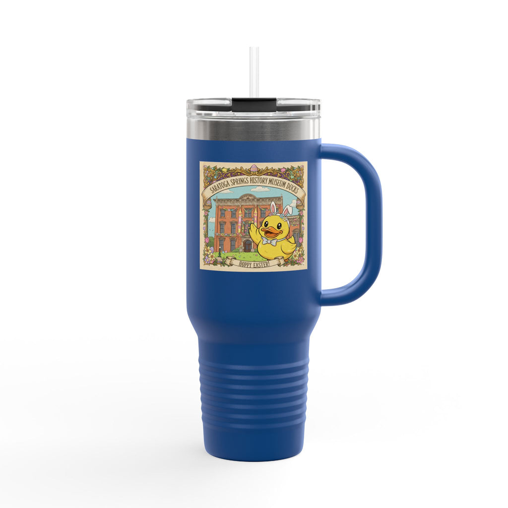 Easter Ducks Saratoga Springs 40oz Insulated Travel Mug — Hoppy Easter Canfield Casino Design