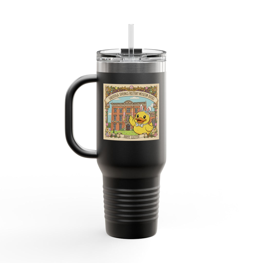 Easter Ducks Saratoga Springs 40oz Insulated Travel Mug — Hoppy Easter Canfield Casino Design