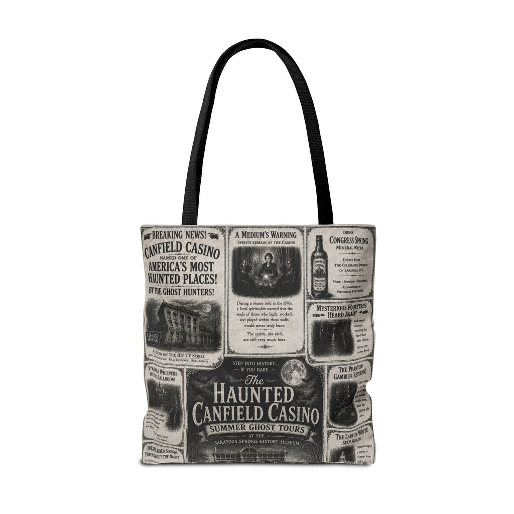 Haunted Canfield Casino Vintage Newspaper Tote