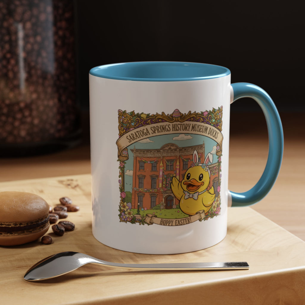 Coffee Mug — Saratoga Springs History Museum Ducky (Happy Easter)