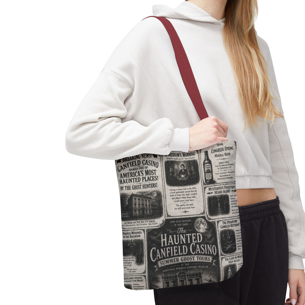 Haunted Canfield Casino Vintage Newspaper Tote